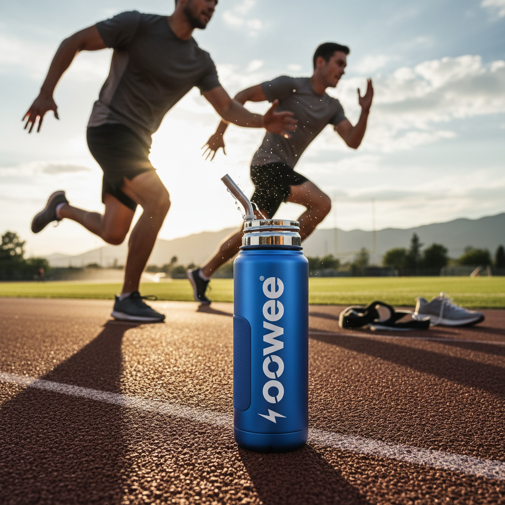Ooowee Water Bottle - outdoor athletic setting